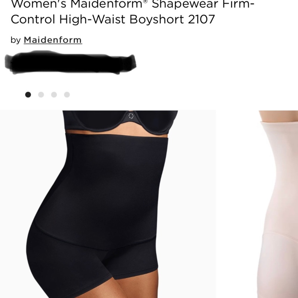 LIKE NEW Maidenform Sz L, Blk Shapewear: Firm tummy/waist control